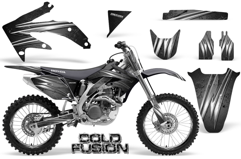 Honda CRF 450R 05-08 Graphics Kit Cold Fusion Silver NP Rims